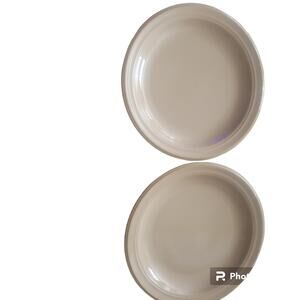 Vintage Sirocco Khaki Dansk 9 inch Salad Plates Tan‎ Replacement Set of 2